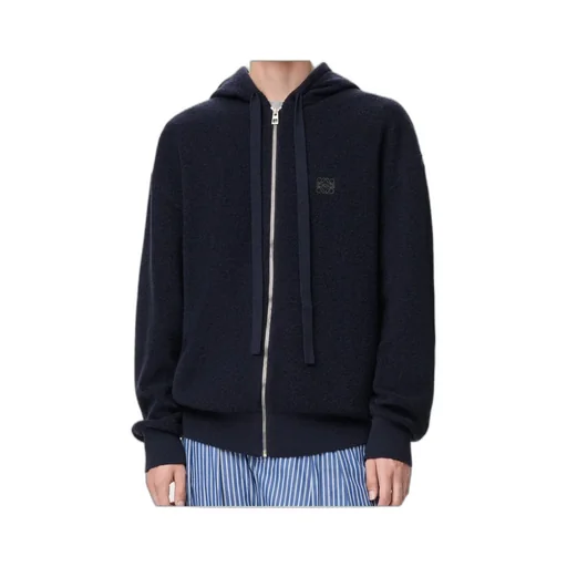 Anagram Zip-Up Hoodie In Wool