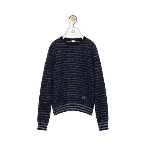 Blurred Effect Striped Jumper