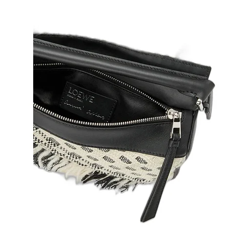 Small Woven Puzzle Shoulder Bag