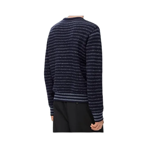 Blurred Effect Striped Jumper