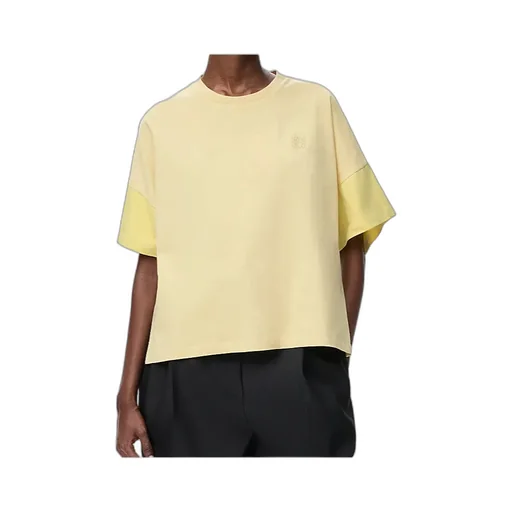 Anagram-Embroidered Panelled T-Shirt