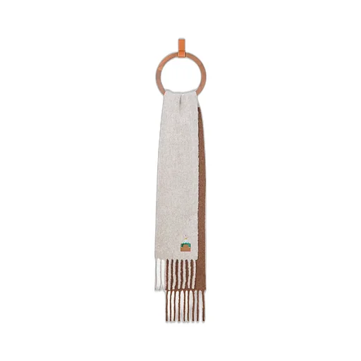 Acrobat Embroidered Fringed Scarf