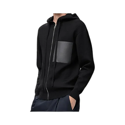 Zip-Up Hoodie In Wool