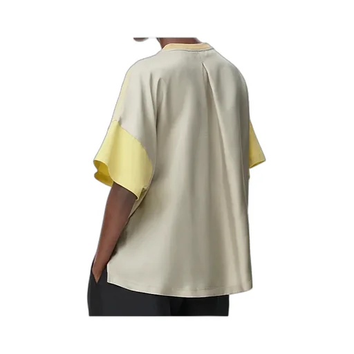 Anagram-Embroidered Panelled T-Shirt