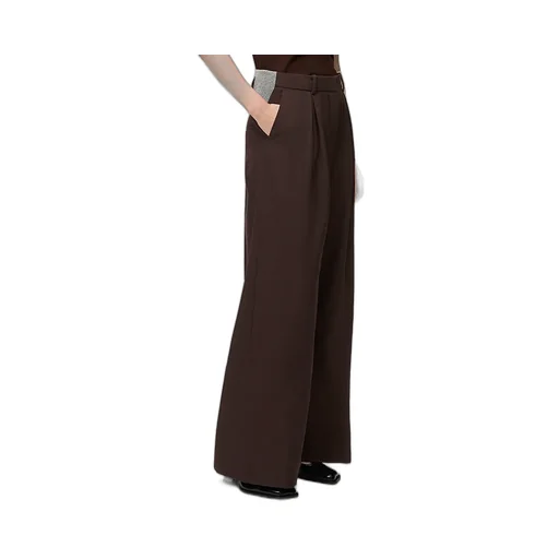 Straight Leg Pleated Pants