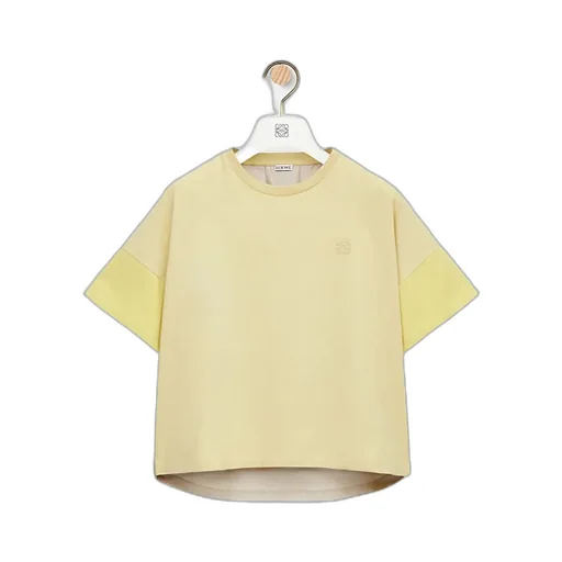 Anagram-Embroidered Panelled T-Shirt