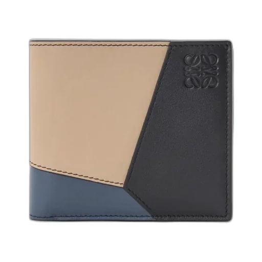 Puzzle Bifold Coin Wallet In Classic Calfskin