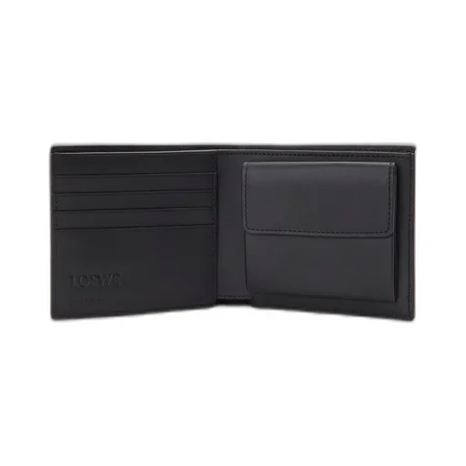 Puzzle Bifold Coin Wallet In Classic Calfskin