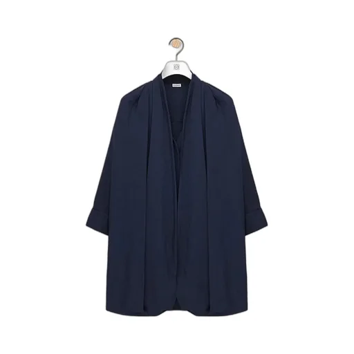 Pinstripe Draped Dress