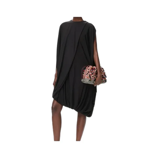 Draped Asymmetric Dress
