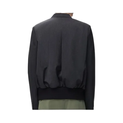 Single-Breasted Gabardine Jacket