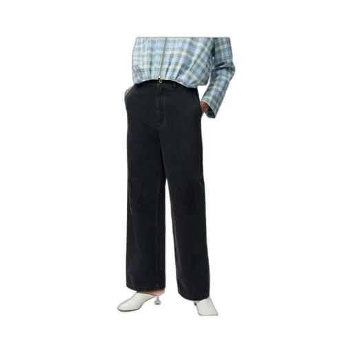 Anagram Embroidered Jeans