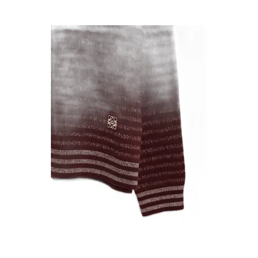 Blurred Effect Striped Jumper