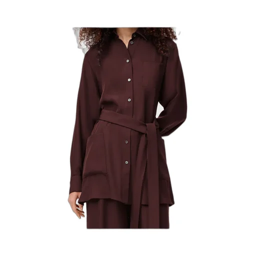 Belted Pocket Shirt Top