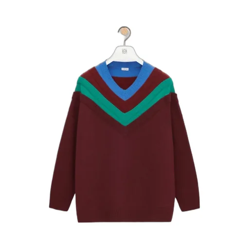 Layered Effect V-Neck Jumper