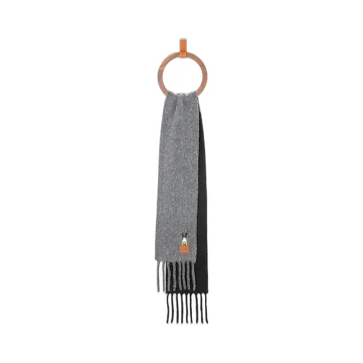 Acrobat Embroidered Fringed Scarf