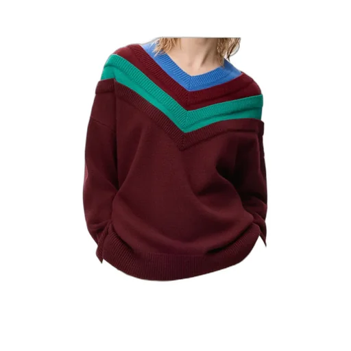 Layered Effect V-Neck Jumper