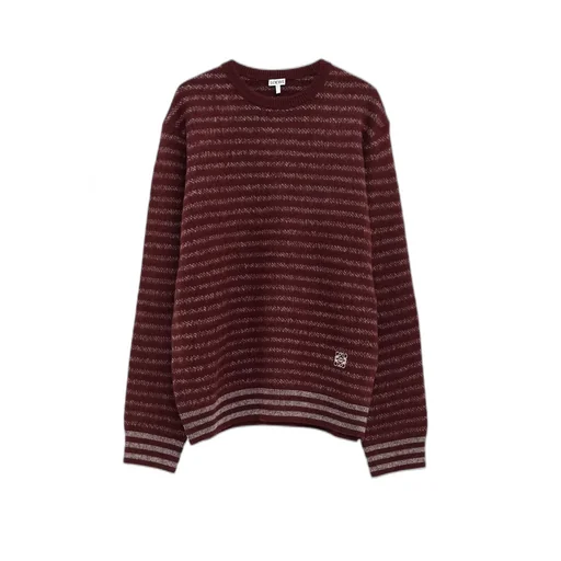 Blurred Effect Striped Jumper