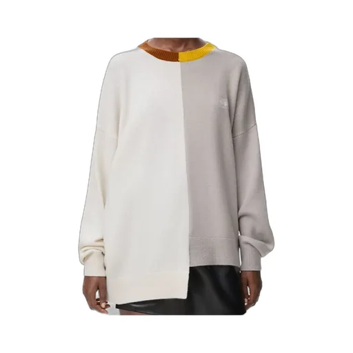 Colour-Block Asymmetric Sweater