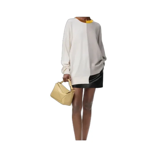 Colour-Block Asymmetric Sweater