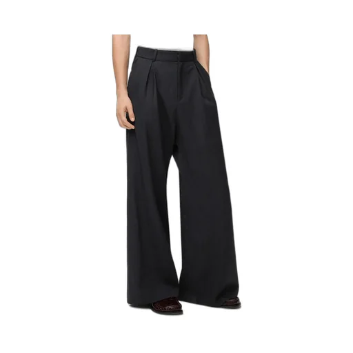 Mid Waist Gabardine Trousers