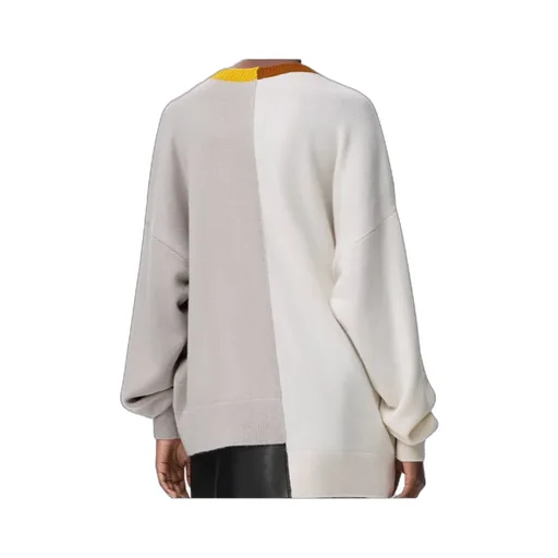 Colour-Block Asymmetric Sweater