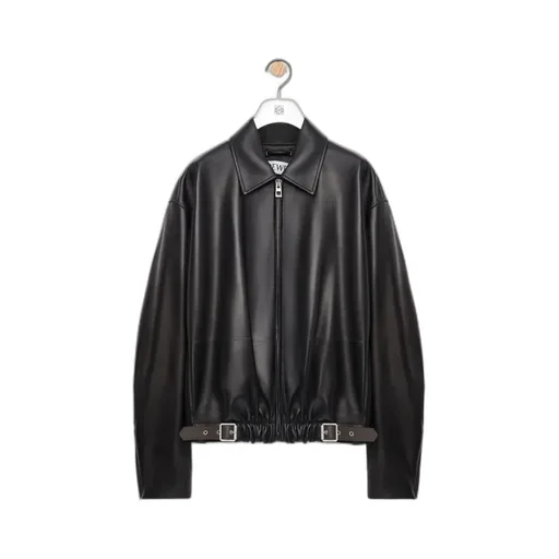 Collared Belted Zip-Up Jacket