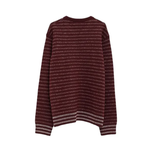 Blurred Effect Striped Jumper