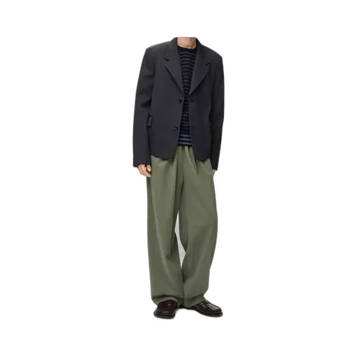 Single-Breasted Gabardine Jacket