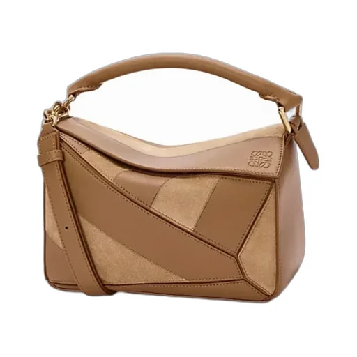 Small Puzzle Striped Tote Bag