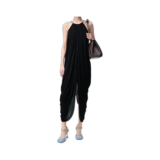 Draped Halterneck Dress