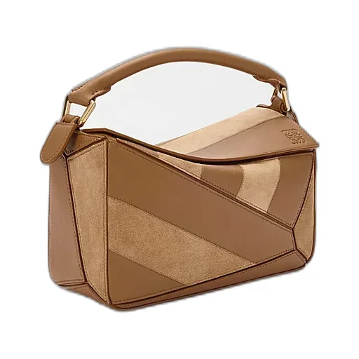 Small Puzzle Striped Tote Bag