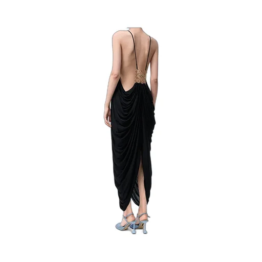 Draped Halterneck Dress