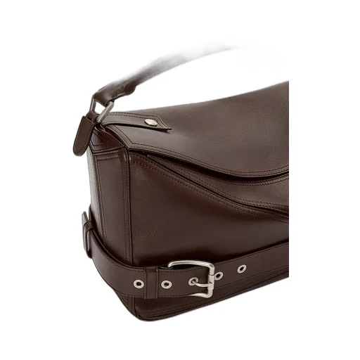 Large Puzzle Biker Shoulder Bag