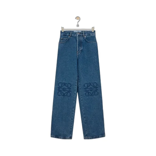 Anagram-Embroidered Jeans