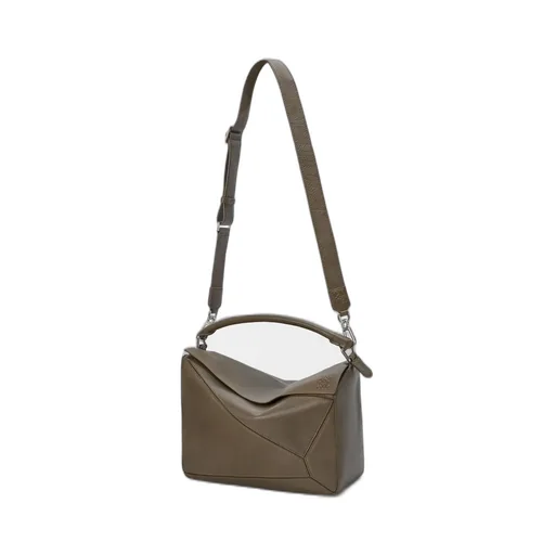 Large Puzzle Leather Tote Bag