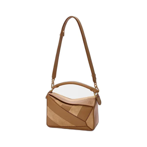 Small Puzzle Striped Tote Bag