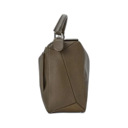 Large Puzzle Leather Tote Bag