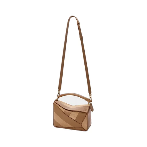 Small Puzzle Striped Tote Bag