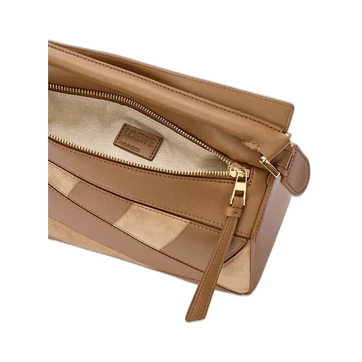 Small Puzzle Striped Tote Bag