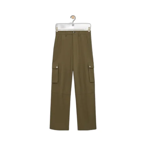 Cargo Pocket Cotton Trousers