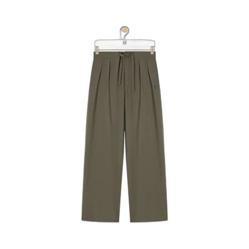 Pleated Drawstring Trousers