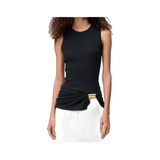 Asymmetric Draped Tank Top