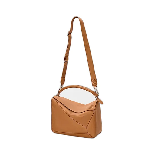 Large Puzzle Leather Tote Bag