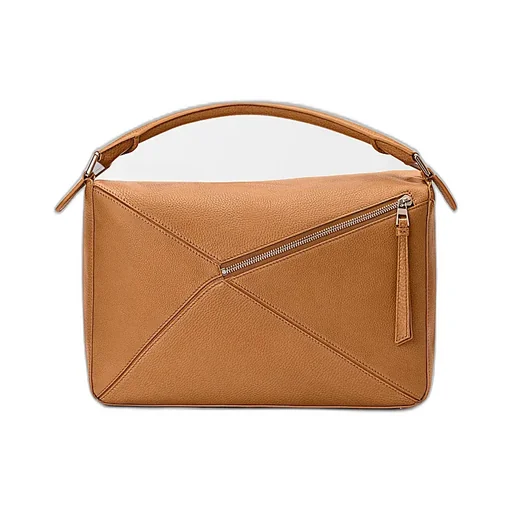 Large Puzzle Leather Tote Bag