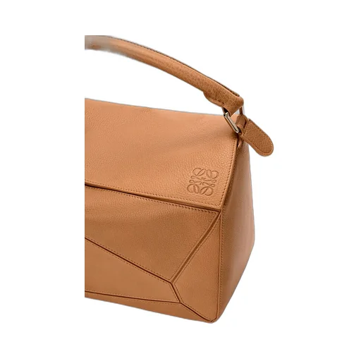 Large Puzzle Leather Tote Bag