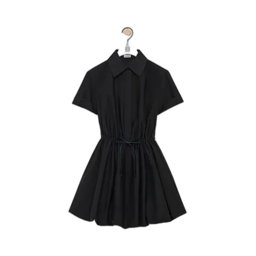 Drawstring Shirt Dress
