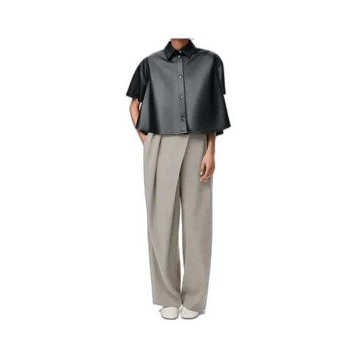 Pleated Wrap Trousers