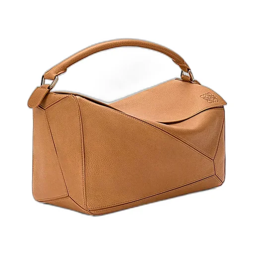 Large Puzzle Leather Tote Bag