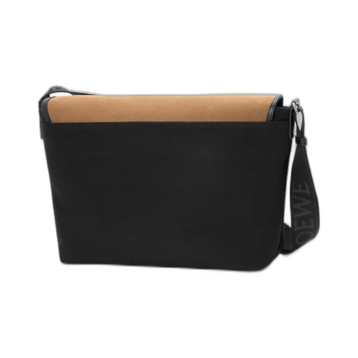 Medium Flex Messenger In Canvas And Suede